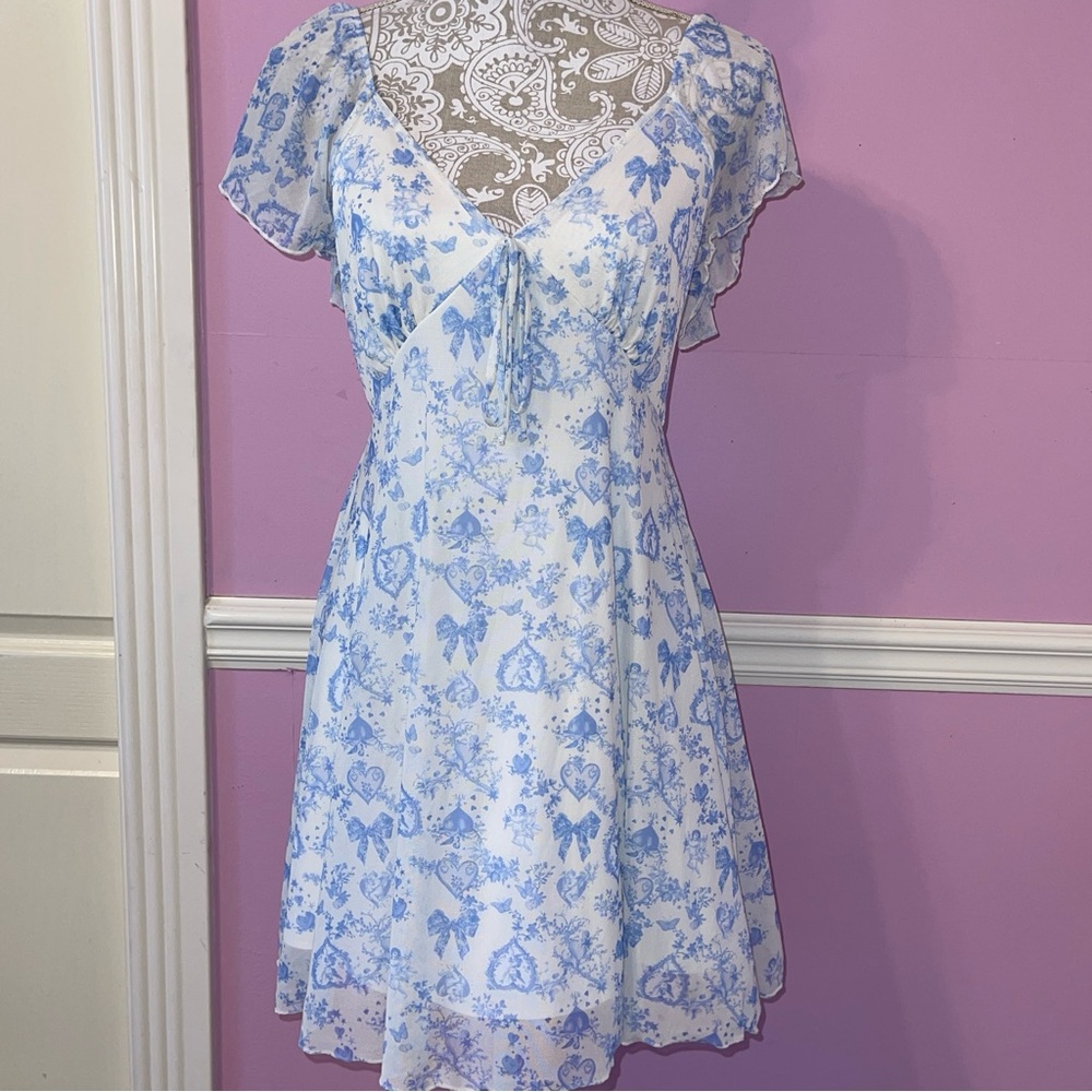 Vintage y2k Angel cherub dress cottage renaissance Victorian fairy Lolita